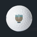 Menorah Golfball<br><div class="desc">Menorah für Hannukah</div>