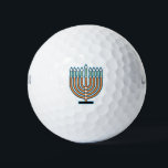 Menorah Golfball<br><div class="desc">Menorah für Hannukah</div>