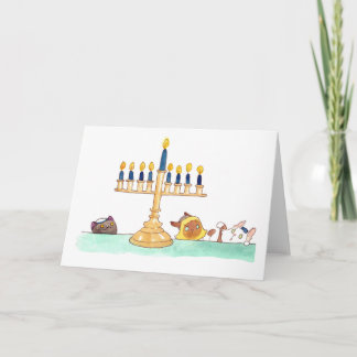 Menorah Greeting Card Feiertagskarte