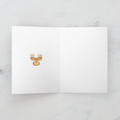 Menorah Hannukah Feiertagskarte (Innenseite)