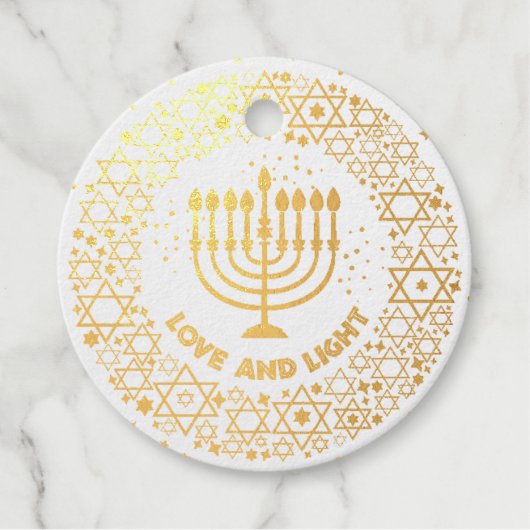 Menorah Hannukah Geschenkanhänger (Vorderseite)