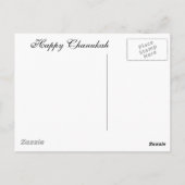 Menorah Hannukah Postkarte (Rückseite)