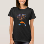 Menorah Hanukah Tanzen Chanukah Kinder T-Shirt<br><div class="desc">Dabbing Menorah Hanukkah Tancing Chanukah Kids Girls    BoysShirt</div>