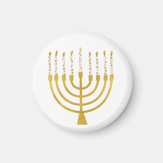 Menorah Hanukkah Candles Festlich Menorah Candles Magnet (Vorne)