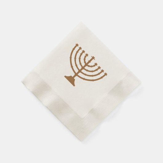 Menorah ~ Hanukkah Celebration Serviette (Ecke)