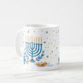 Menorah Hanukkah Holiday Kaffeetasse (Vorderseite Links)