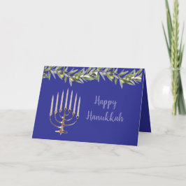 menorah Hanukkah-Karte Dankeskarte