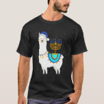 Menorah Hanukkah Llama Niedlich Alpaca Chanukah Ch T-Shirt<br><div class="desc">Menorah Hanukkah Llama Niedlich Alpaca Chanukah Weihnachten Pajama.</div>