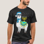 Menorah Hanukkah Llama Niedlich Alpaca Chanukah T-Shirt<br><div class="desc">Menorah Hanukkah Llama Niedlich Alpaca Chanukah</div>