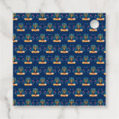 Menorah Hanukkah Party Geschenkanhänger (Rückseite)