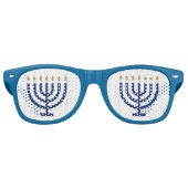 Menorah Hanukkah Party Partybrille (Vorderseite)