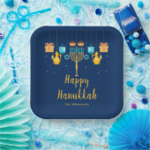 Menorah Hanukkah Party Plates Pappteller (Party)