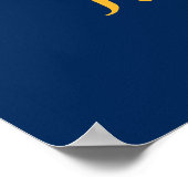 Menorah Hanukkah Party Welcome Poster (Ecke)