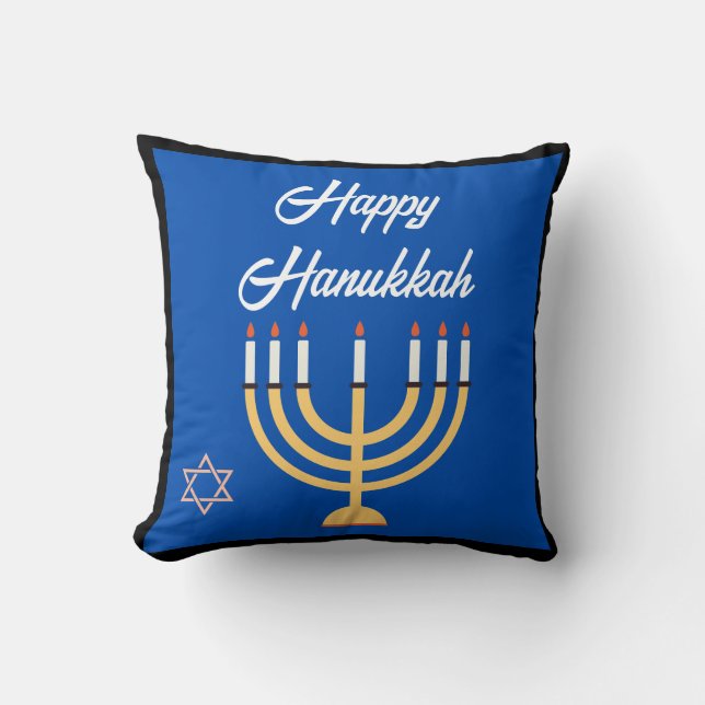 MENORAH HAPPY HANUKKAH CARD KISSEN (Vorderseite)