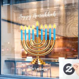 Menorah Happy Hanukkah Fensterheber Fensteraufkleber