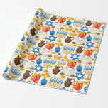 Menorah ist für Hanukkah Geschenkpapier<br><div class="desc">Ein wunderschönes und farbenprächtiges Wrapping Paper,  um die Hanukkah Jahreszeit zu feiern.</div>