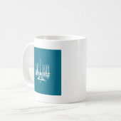 Menorah Kaffeetasse (Vorderseite Links)