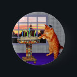 Menorah Katze Button<br><div class="desc">So ist die Katze ein Redhead, den er ein Ashkenazi ist! Und es ist Sonnenuntergang, also wird er auf sein kippah gesetzt, beleuchtet er die Kerzen und das Sprichwort die Gebete und erinnert daran sich, dass ein großes Wunder dort geschah.</div>