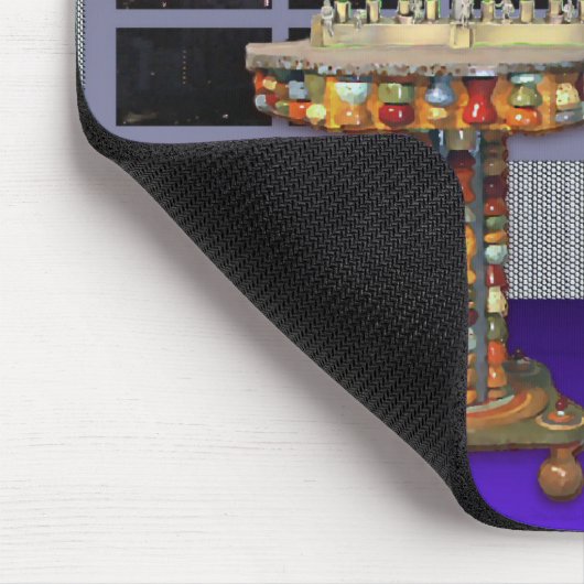 Menorah Katze Mousepad (Ecke)