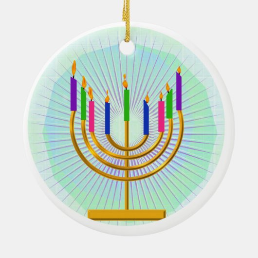 Menorah Keepake Ornament (Hinten)