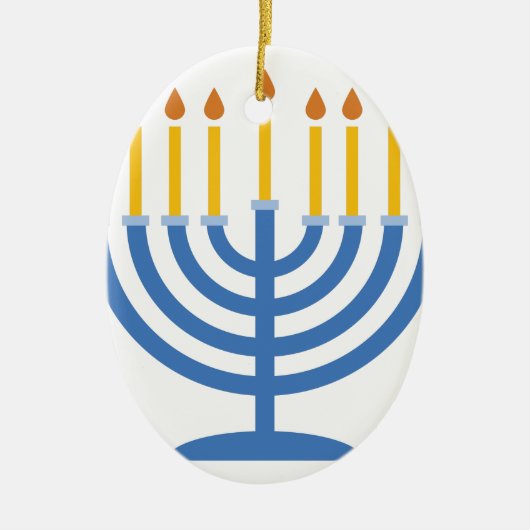Menorah Keramikornament (Vorne)