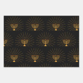 Menorah Lichter Hanukkah Celebration Geschenkpapier Set (Vorderseite 3)