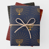 Menorah Lichter Hanukkah Celebration Geschenkpapier Set (Beispiel)