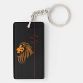 Menorah Lion Schlüsselanhänger (Rückseite)