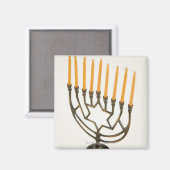Menorah Magnet (Vorderseite/Rückseite)
