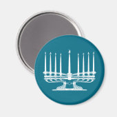 Menorah Magnet (Vorderseite/Rückseite)