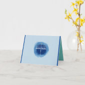 Menorah Medium Karte (Gelbe Blume)