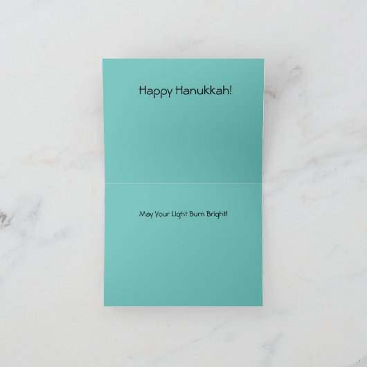 Menorah Medium Karte (Innenseite)