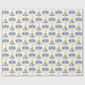 Menorah mit Lights Happy Hanukkah Geschenkpapier (Flach)