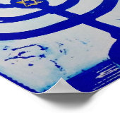 Menorah Poster, 8 x 10 Zoll Poster (Ecke)