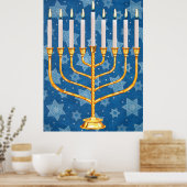 Menorah-Poster Poster (Küche)