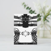 Menorah Postkarte (Stehend Vorderseite)