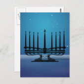Menorah Postkarte (Vorne/Hinten)