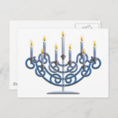 Menorah Postkarte (Vorne/Hinten)
