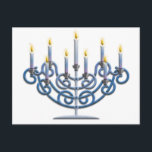 Menorah Postkarte<br><div class="desc">Jüdische Menorah</div>