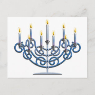 Menorah Postkarte