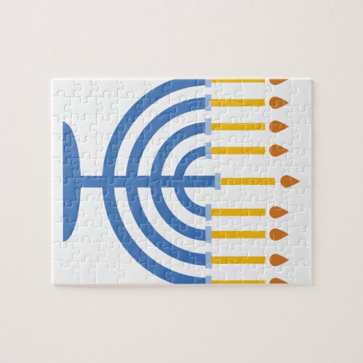 Menorah Puzzle (Horizontal)