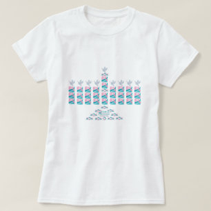 MENORAH-Rosa u. aquamarin! T-Shirt