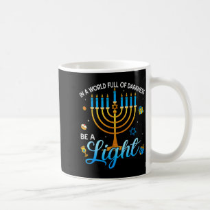 Menorah sei ein Licht Glückliches Chanukka-Shirts Kaffeetasse