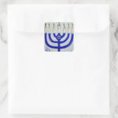 Menorah Square Stickers (Tasche)