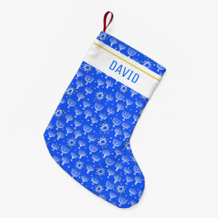 Menorah Star von David Hanukkah CUSTOMIZE IT Kleiner Weihnachtsstrumpf