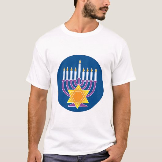 Menorah T-Shirt (Vorderseite)