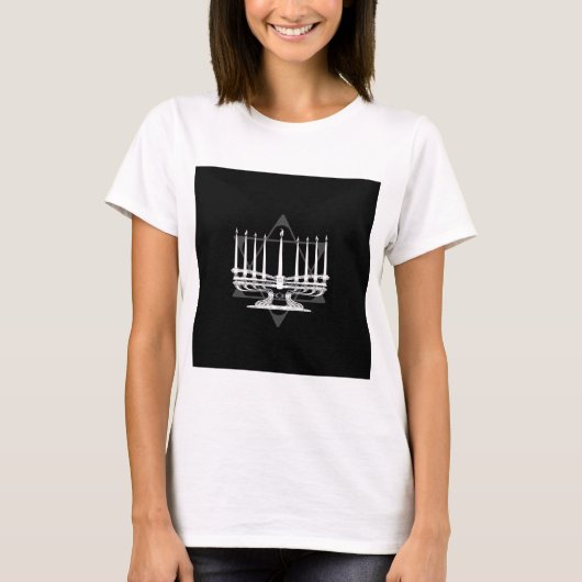 Menorah T-Shirt (Vorderseite)