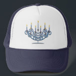 Menorah Truckerkappe<br><div class="desc">Jüdisches menorah</div>
