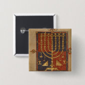 Menorah und andere Schiffe des Tempels Button (Vorne & Hinten)