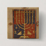 Menorah und andere Schiffe des Tempels Button<br><div class="desc">Der spanischen Schule addieren Frau 15250 f.3v Menorah und andere Schiffe des Tempels,  vom "Herzog spanischer Bibel Sussex",  Katalonien fanden am British Library,  London,  Großbritannien. Die hinzufügenfrau 15250 f.3v Menorah und andere Schiffe vom Tempel,  vom "Herzog spanischer Bibel Sussex",  Katalonien wurde um das 14. Jahrhundert hergestellt.</div>